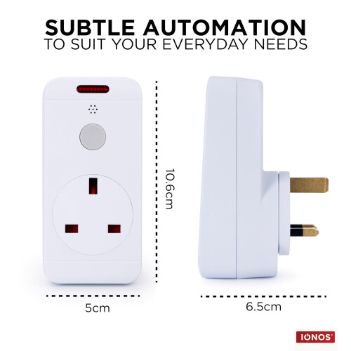 Status STATUS IONOS Remote Control Socket  White Remote Control Plug UK  Pack 1