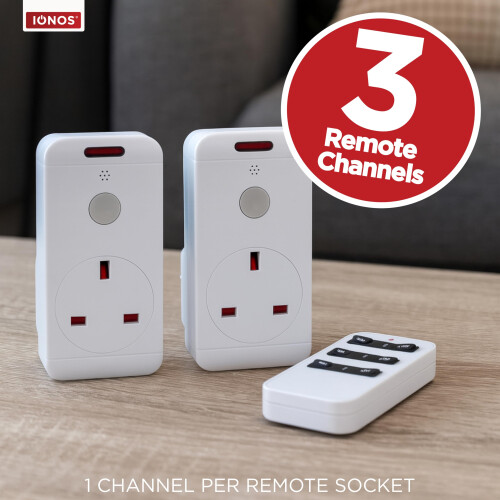 Status STATUS IONOS Remote Control Socket  White Remote Control Plug UK  Pack 2