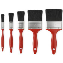 Xtremeauto 5pc Paint Brush Set – Synthetic Bristle Brushes for Emulsion, Gloss,