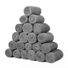 Shineboc 20 PCS 000 Coarse Steel Wire Wool, Mice Coarse Wire Wool Rats Wall Hole Fill Fabric for Removing Paint, Varnish, Rust Can Stop Rats, Insect