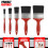 Xtremeauto 5pc Paint Brush Set – Synthetic Bristle Brushes for Emulsion, Gloss, 2