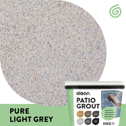 GLEAN Patio Grout | PURE LIGHT GREY | 15kg - 20m² 1