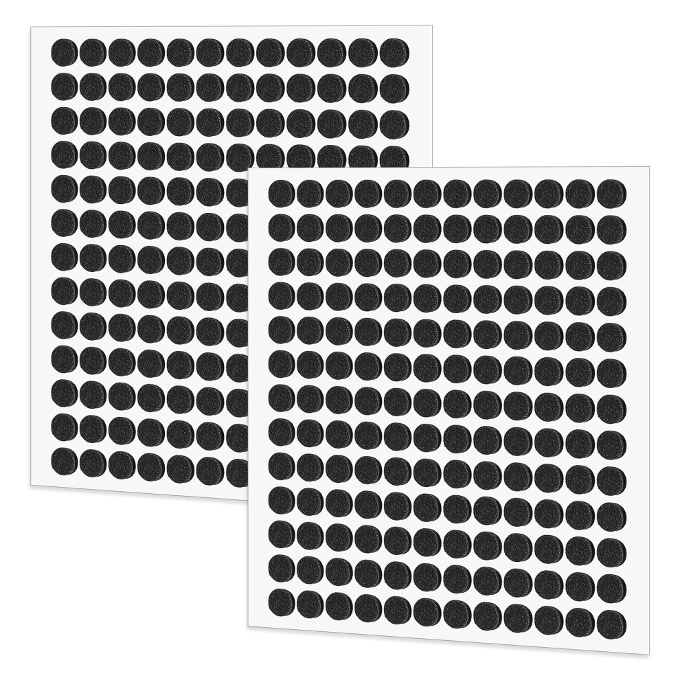 312Pcs Small Felt Pads For Coasters Bottom Dots 10Mm Adhesive Felts Furniture Pads Round Feet Floor Protectors Felt Cabinet Door Bumpers Cushion Dots 5051226995361