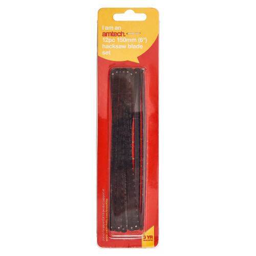 Amtech M1300 150mm (6") Hacksaw blades (12 pack) 1