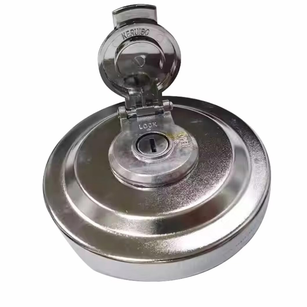 Excavator Fuel Tank Cap For Komatsu Pc Diesel Models, Heavyduty Seal, Fits Doosan 9092120432671