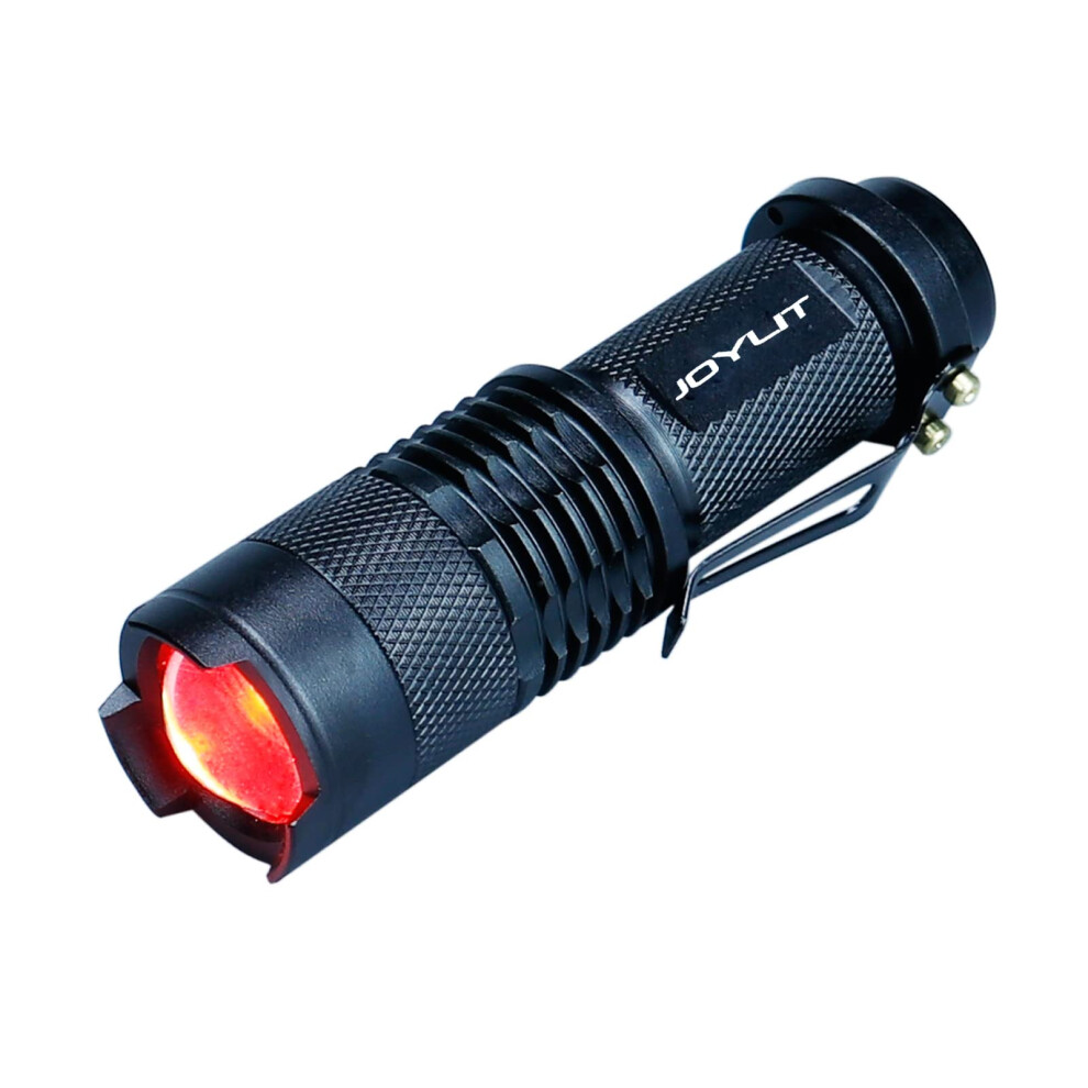 Joylit Red Light Mini Focus Tactical Flashlight 620Nm Led Torch Lantern,Waterproof And 3 Light Modes,Powered By 14500 Or Aa Battery 5051226967610