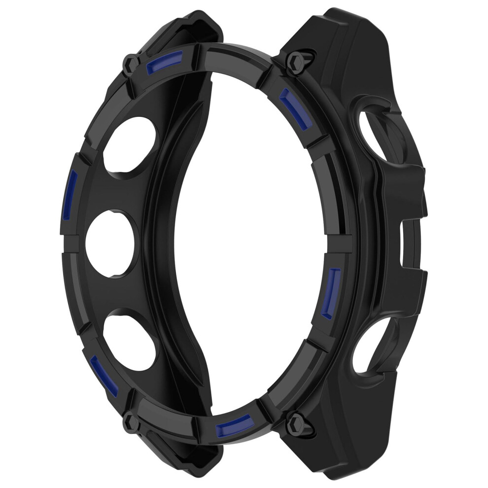 47Mm Shockproof Smartwatch Protective Case With Hollow Design, Scratchresistant Black Blue Blue,Black 9092120432916