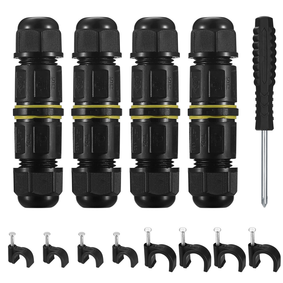 Ip68 Waterproof Junction Box, Outdoor Cable Electrical Connectors, Wire Connector External Sleeve Coupler, Extension Electrical Cable Protector Boxes 3790203813909