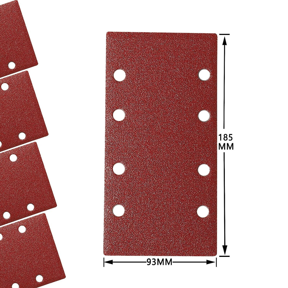 Photos - Tool Kit STEBRUAM Sanding Sheets 30 Pieces 93 x 185mm Square Hook and Loop Sand