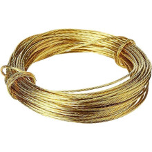 Brass Picture Hanger Wire - Heavy Duty 3m Pack of 1 for Hanging Pictures & Mirrors