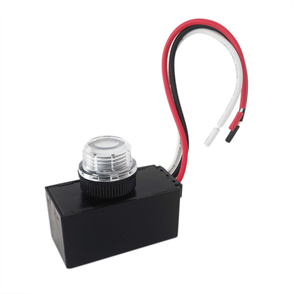 Photocell Light Switch With Auto Dusk To Dawn Sensor, Wide Voltage Weatherproof Outdoor Led Control 9092120432992