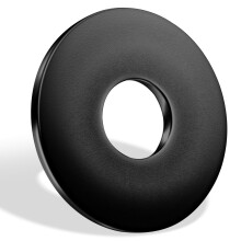 M5 Washers Black, 25pcs Flat Washers DIN9021, Jeboler 304 Stainless Steel Washer for Screws A2 V2A, Large Flat Repair Washer, Round Metal Spacers for