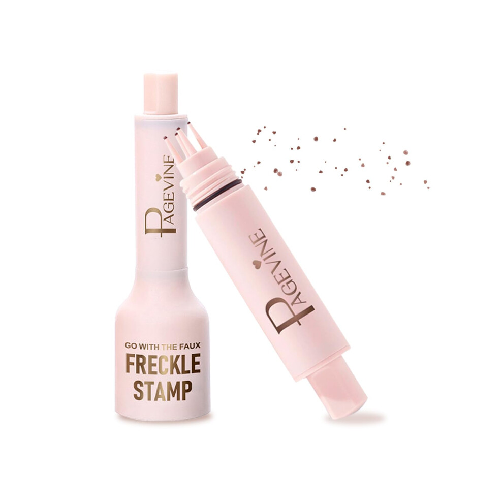 Fake Freckle Pen Waterproof Long Lasting Freckle Stamp for Natural Sunkissed Makeup (#3Dark)