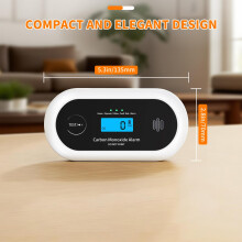 Carbon Monoxide Detector – 10Year Sealed Battery CO Alarm with LCD Dis