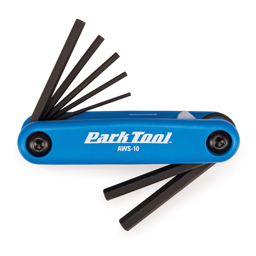 Park Tool Aws10 Fold-Up Hex Wrench Set 1.5-6 Mm,Blue 9106752312390