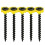 TIMco TIMCO Collated Drywall Timber Stud Plasterboard Screws - PH - Bugle - Coarse Thread - Black- Box of 1000 1