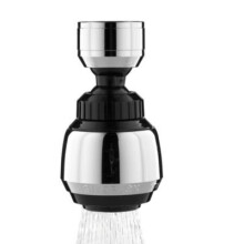 Lakeland Tap Adapta 360 Swivel Spray Adjuster Water Saving Aerator - Black & Chrome