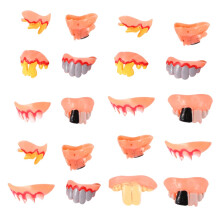 20pcs Halloween Fake Teeth Props Vampire Cosplay Dentures Set Lightweight Reusable Styles