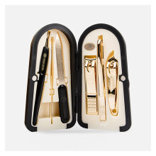 Manicure Pedicure Set 6 in 1 Professional Nail Clippers Kit with Durable Stainless Steel Tools and Travel Case
