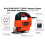 BLACK+DECKER KS701EK-GB Compact Jigsaw with Blade, 520 W, Black/Orange 4