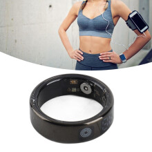 Smart Ring Touch Screen IP68 Stainless Steel Fitness Tracker Size 11