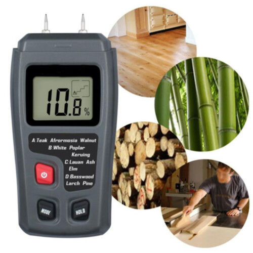 Digitales Holzfeuchtemessgerät, grau 1