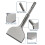 Firecore SDS Plus Chisel 165mm x 75mm Angled Bent Tile Chisel, wide chisel for ceramics, floor tiles - FS18365 2