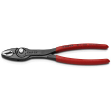 KNIPEX Twingrip Front and Side Gripping Pliers Pliers Self-Service Card with Non-Slip Plastic Coating 200 mm, 82 01 200 SB