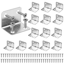 L Bracket - Vaktop 15PCS Angle Brackets, Stainless Steel Corner Brackets, 90 Degree Corner Brace with 60 Screws