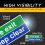 stcky Fire Exit Sign - 30cm x 10cm Ideal Sized Fire Exit Arrow Self Adhesive Vinyl Signs [Pack of 3] (Fire Exit Keep Clear) 2