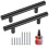 Yibaijia 4 Pcs Black Kitchen Cupboard Handles, Cabinet Door Pulls Handles, T Bar Handles Knobs 1