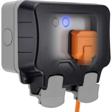 BG Smart! Weatherproof Outdoor Switched Double Soc