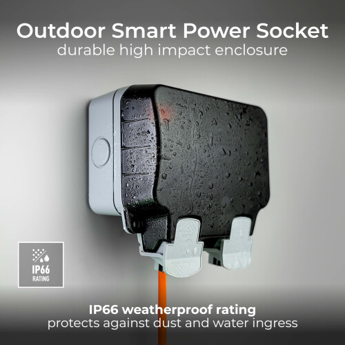 BG Smart! Weatherproof Outdoor Switched Double Soc 1