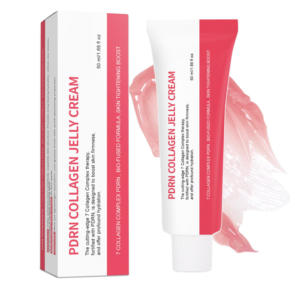 Cream Collagen Face With Pdrn And Hyaluronic Acid, Deep Hydrating Facial Moisturizer For Radiant Skin 1.7Oz