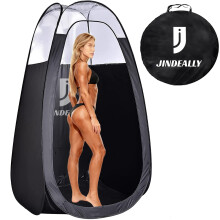 Large Professional Pop Up Spray Tanning Tent with Clear Window, Spacious Easy Clean Design for Home and Salon