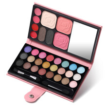 All in One Makeup Kit for Women with 24 Eyeshadows, Lipsticks, Blush, Mirror and Brushes