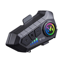 Y10 Motorcycle Helmet Bluetooth Headset with Noise Reduction, Bluetooth 5.3, IPX6 Waterproof, HiFi Sound