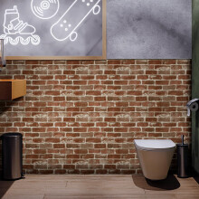 myforHD Stone Brick Wallpaper Peel and Stick 3D Effect Blocks Vintage