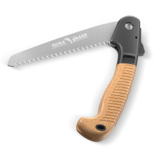 FLORA GUARD Folding Hand Saw, 7 Inch Premium Pruning Saw, Quality SK-5 Steel, for Bushcraft, Camping, Wood, Tree Pruning, Trimming (Gold)