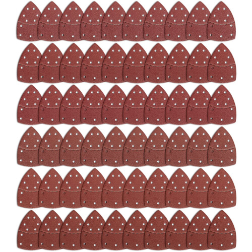 60Pcs Mouse Sander Pads，Hook and Loop Sanding Pads for Mouse Sander