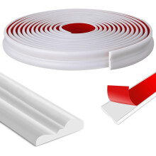 20 Ft x 1.1''/6.1Mx2.8CM Peel and Stick Wall Molding Trim-Self Adhesive Wall Trim Flexible-3D Chair Rail Panel Molding for Mirror Frame