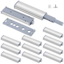 Push to Open Door Catches, 12 Packs Cupboard Push Open Catch Latch Release for Kitchen Closet Door Closing Cabinet Push Open Touch Push Close Drawer