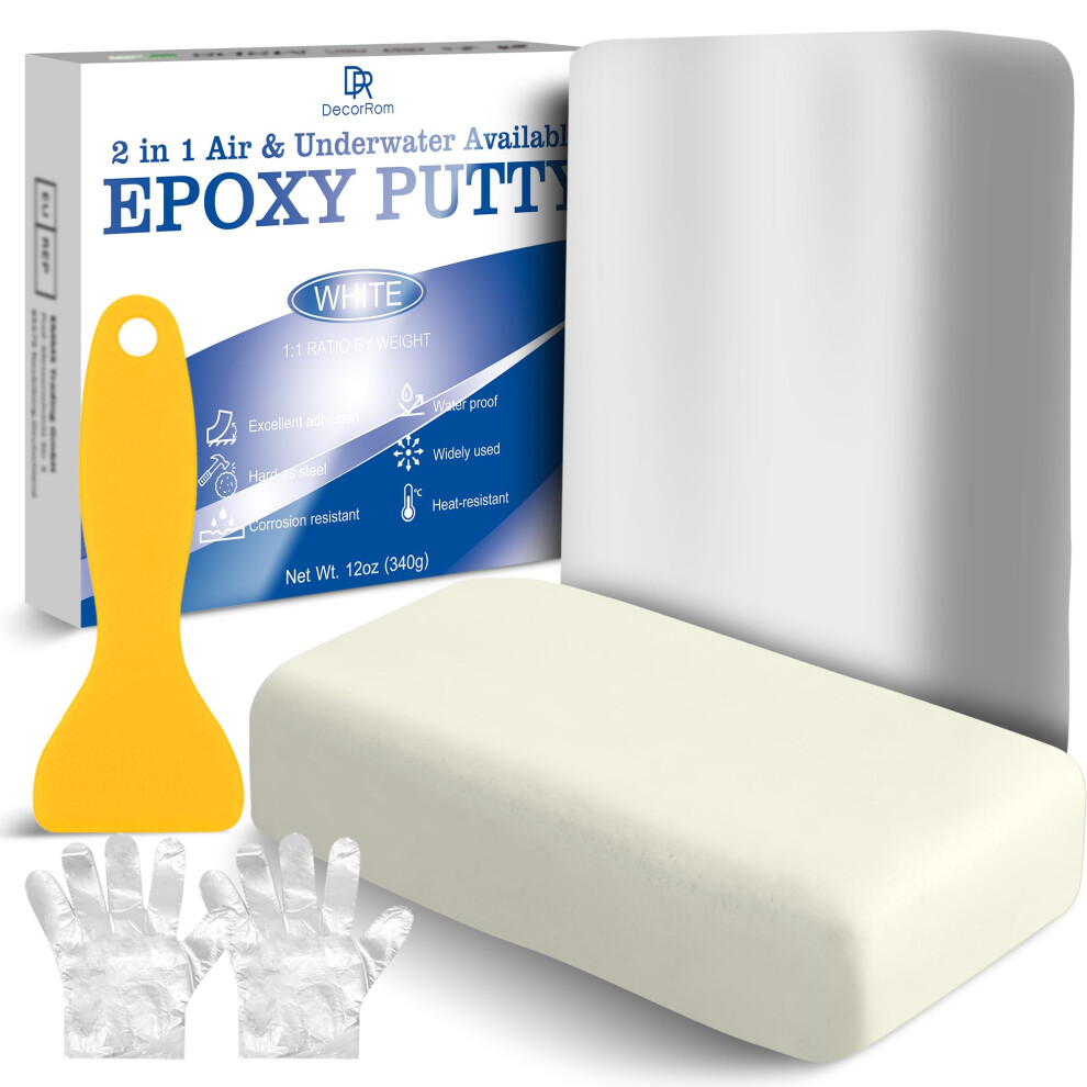 Epoxy Putty - 340G 2 Part Strong Formula, Ceramic Repair For Cracks, Filling & Epoxy Sculpt - For Metal, Concrete, Plastic, Ceramics - Fast 5051226631818