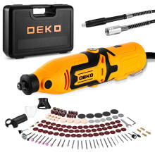 Multi Rotary Tool Kit 170W: DEKOPRO 126pc DIY Tool Kit for Wood/Metal - Mini Electric Sander/Drill Set with Flex Shaft for Carving, Cutting,Sanding