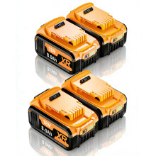 4X 18V 8.0h Li-Ion replacement for Dewalt battery DCB200 DCB184 DCB101 DCB107 DCB112 DCB105 DCB115 DCB203 XR DCB203 DCB-205 Replacement Batteries for