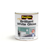 RUSTINS Brilliant White Gloss Paint 500ml