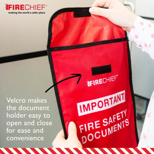 Firechief HSDA4 Soft Pack Document Holder, A4, Red 2