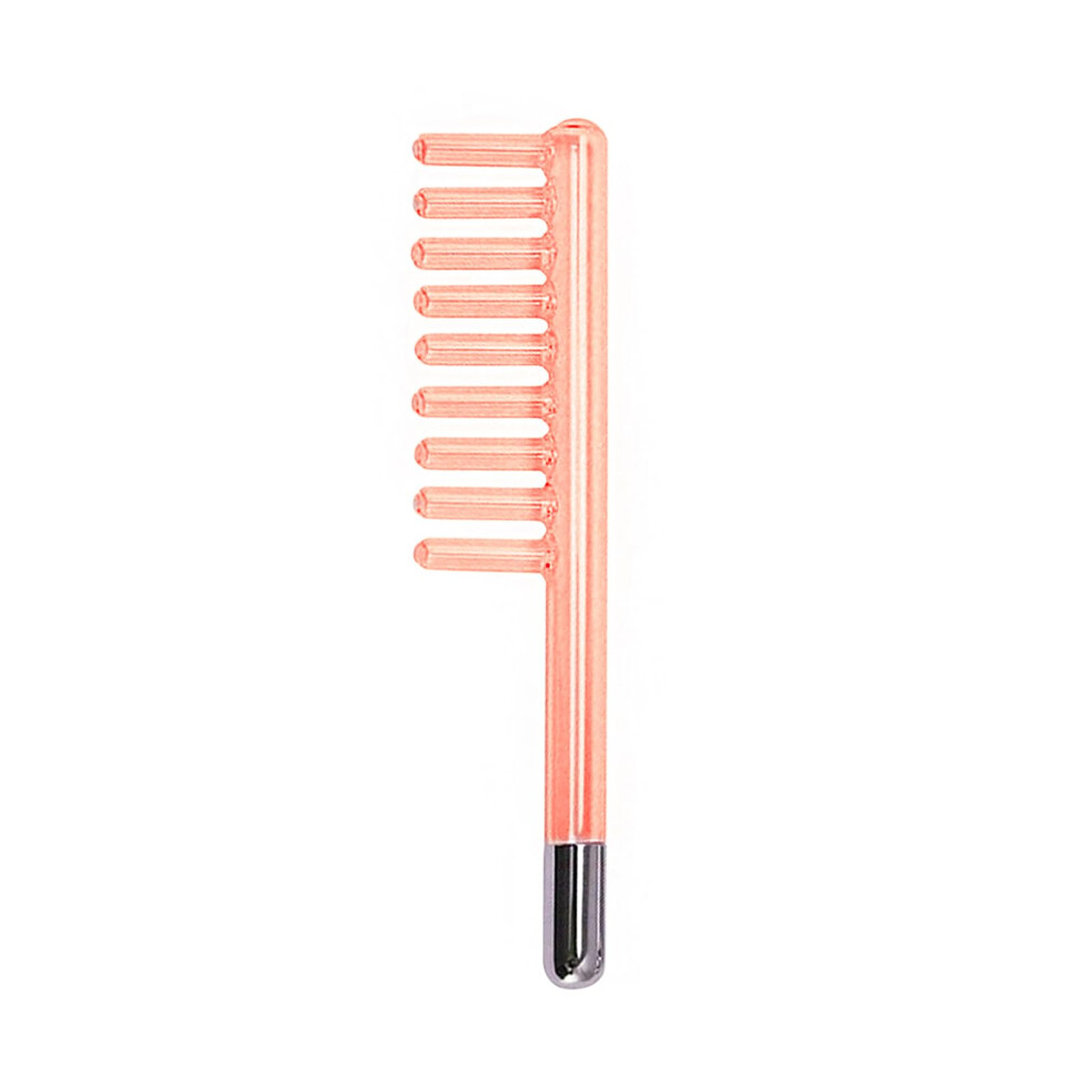 Orange Frequency Facial Wand Glass Comb Electrode For Hair And Scalp Antiaging Skin Care