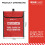 Firechief HSDA4 Soft Pack Document Holder, A4, Red 4