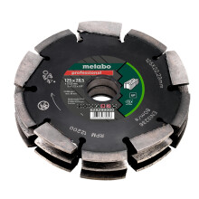 Metabo 628299000 3 Row Professional UP Universal Wall Chaser Blade 125 x 28.5 x 22.23mm